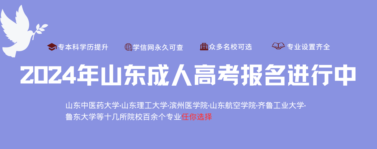 2024年山东成人高考报名进行中
